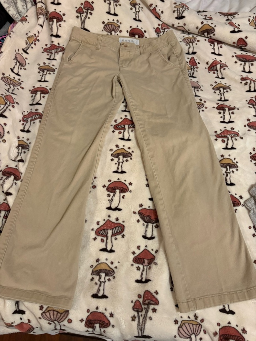 Y2K Aeropostale Khaki Straight Leg Pants Size 4 Short
